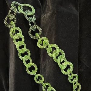 Green With Envy Mini-Beaded Circles Necklace - image 1